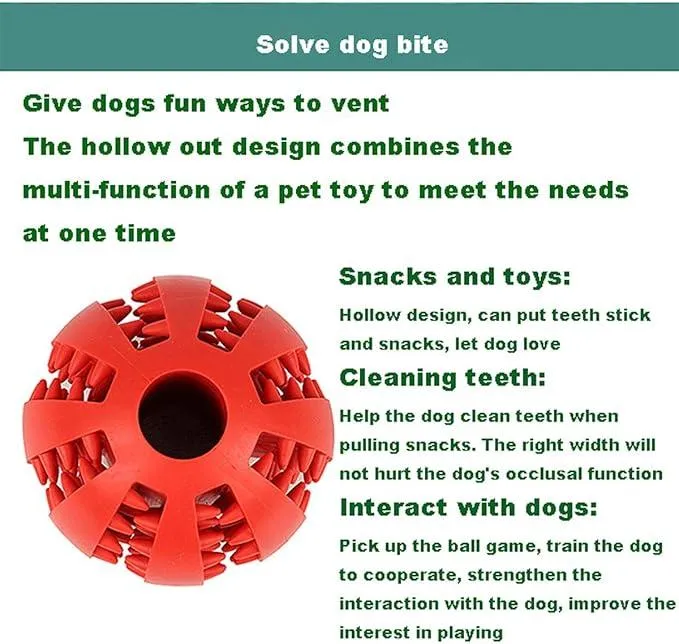et Dog Ball Toys, Used for pet Teeth Cleaning, Chewing, Taking Things, IQ Treatment Ball Food Distribution Toys