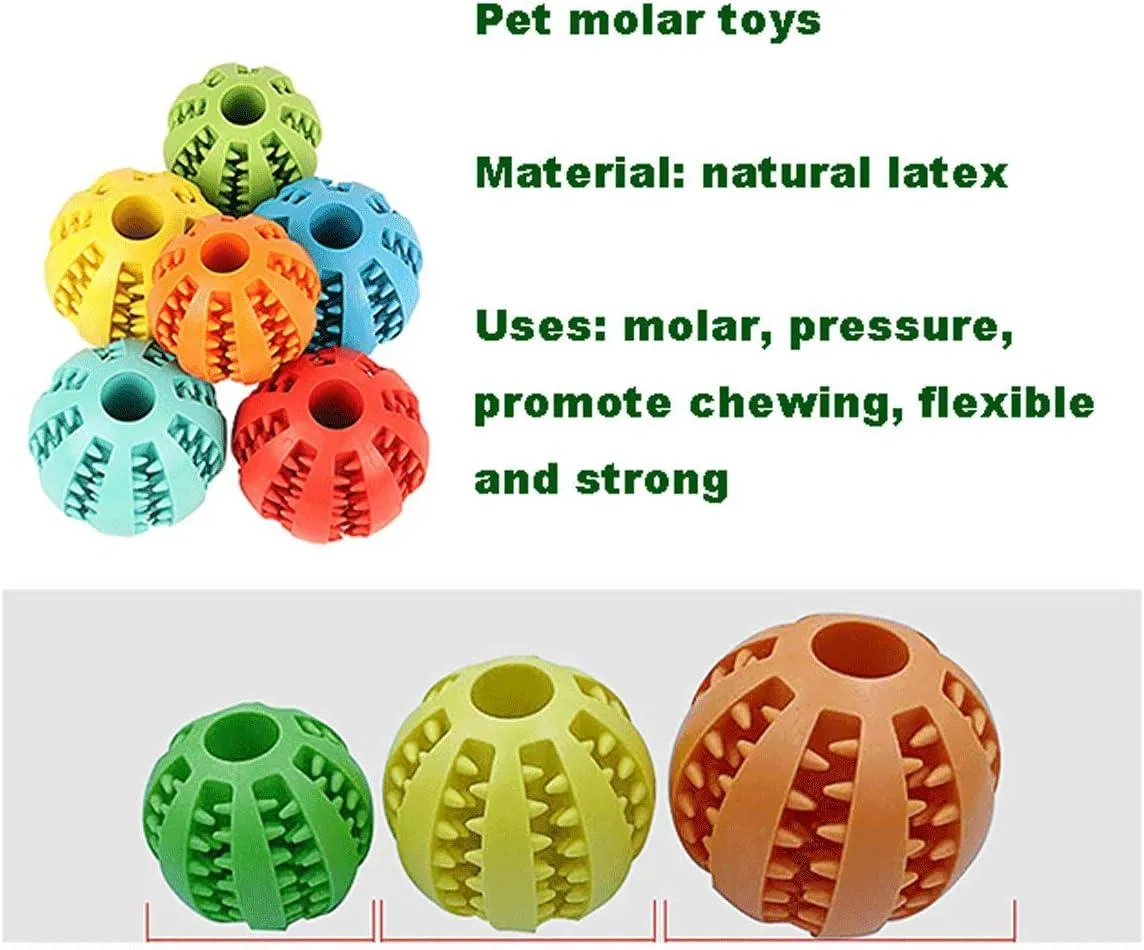 et Dog Ball Toys, Used for pet Teeth Cleaning, Chewing, Taking Things, IQ Treatment Ball Food Distribution Toys