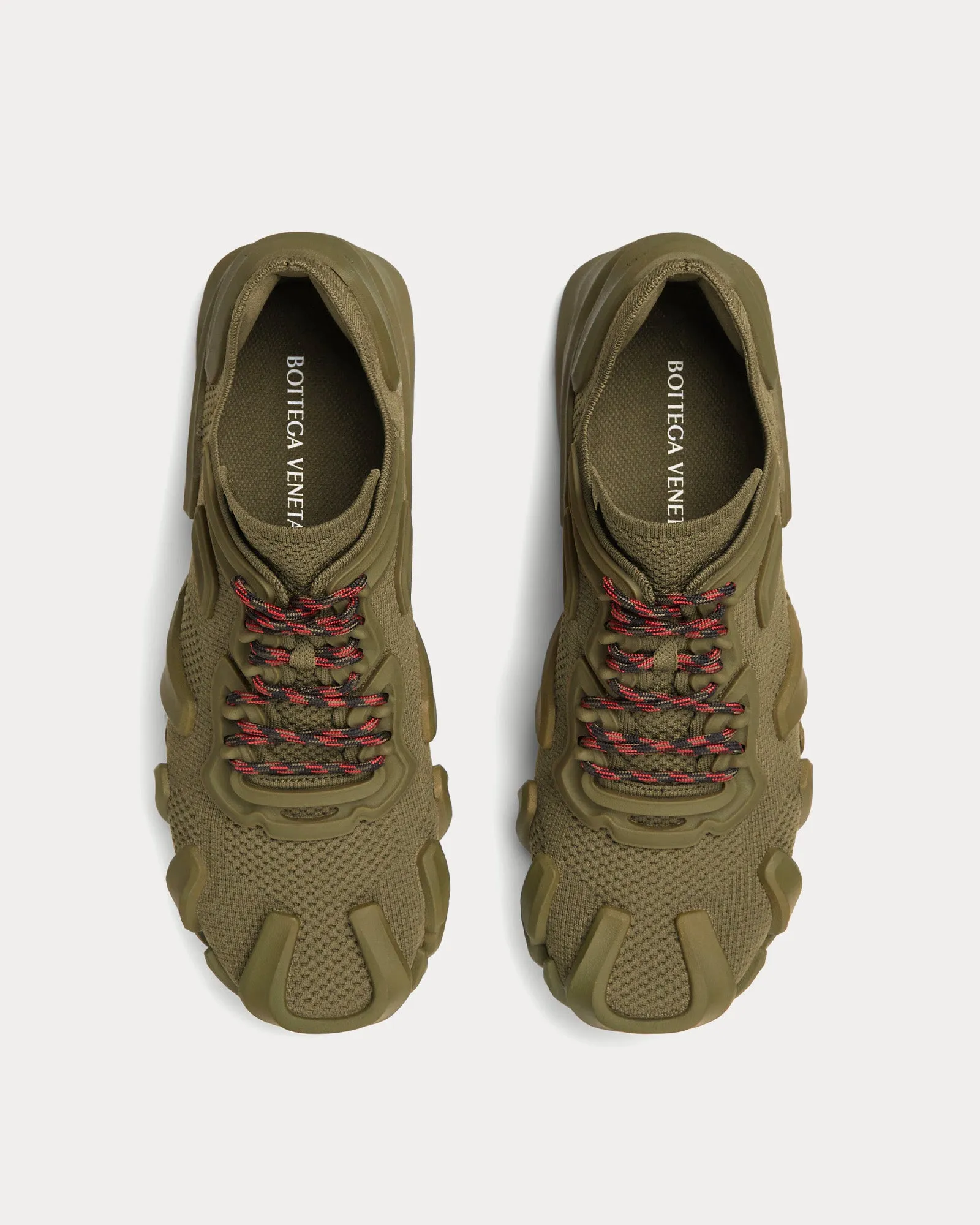 Flex Technical Knit Khaki / Olive Oil Low Top Sneakers