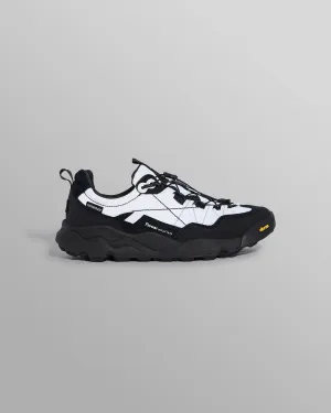 Flower Mountain IWANO 2 - Black And White Waterproof Suede And Nylon Trainers