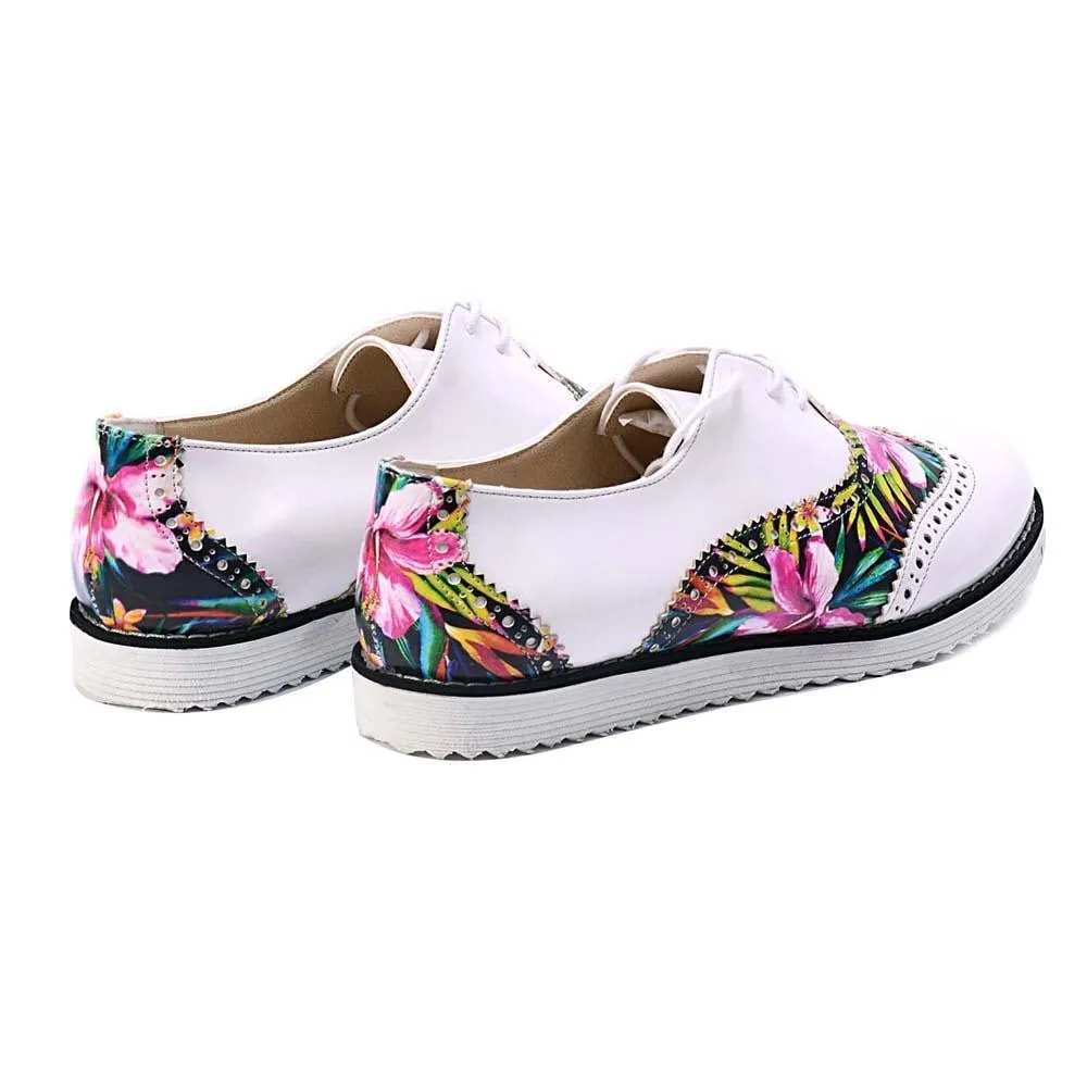 Flowers Oxford Shoes GNG303