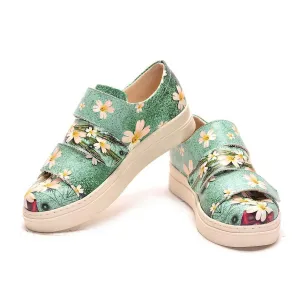 Flowers Slip on Sneakers Shoes NAC102