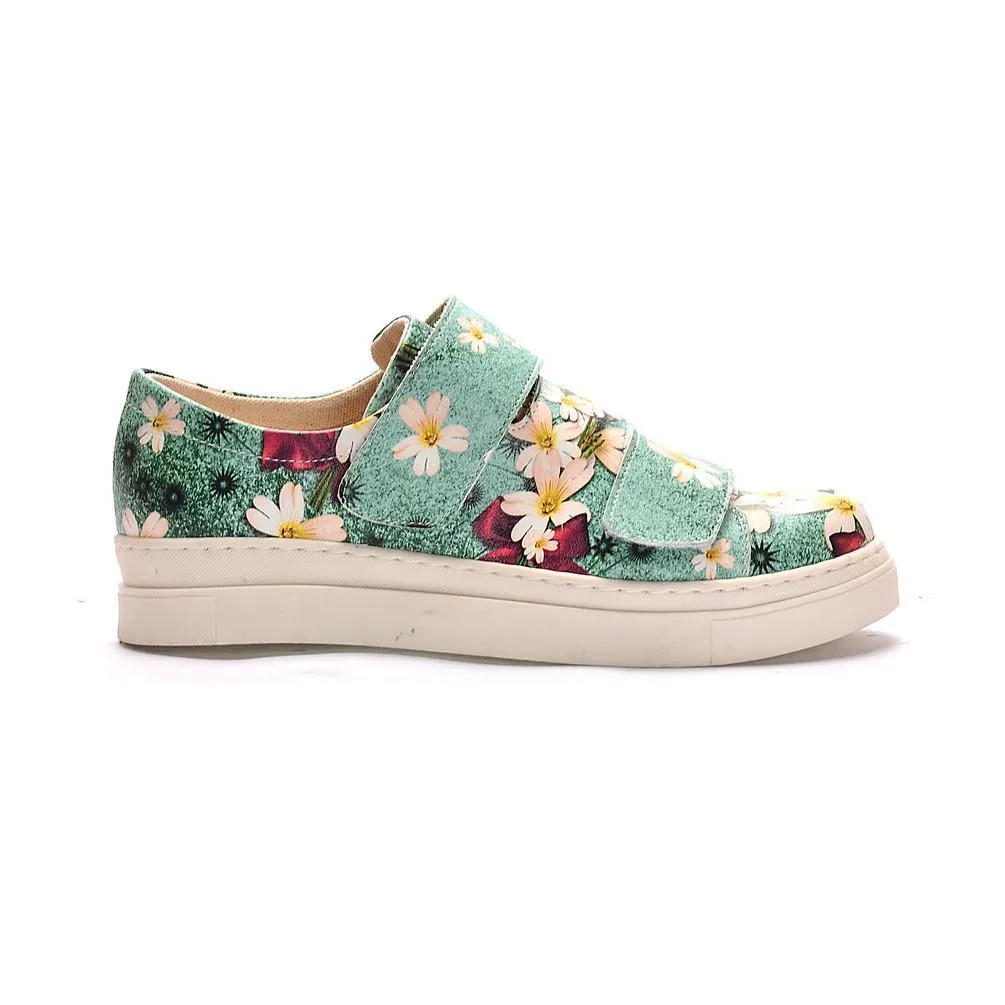 Flowers Slip on Sneakers Shoes NAC102