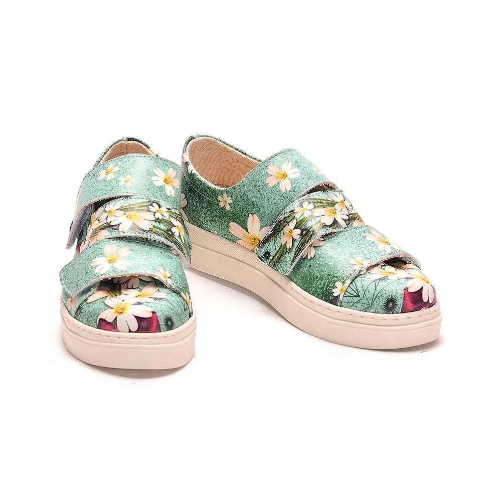 Flowers Slip on Sneakers Shoes NAC102
