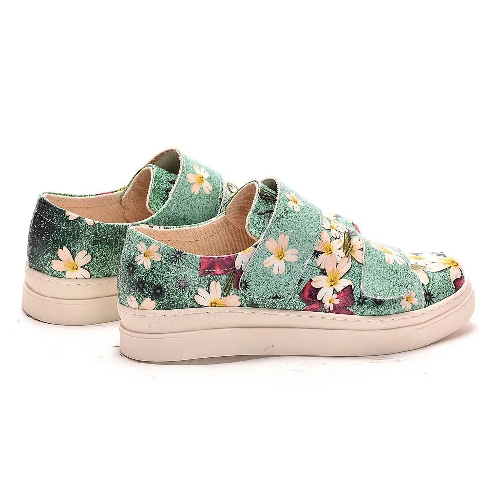 Flowers Slip on Sneakers Shoes NAC102