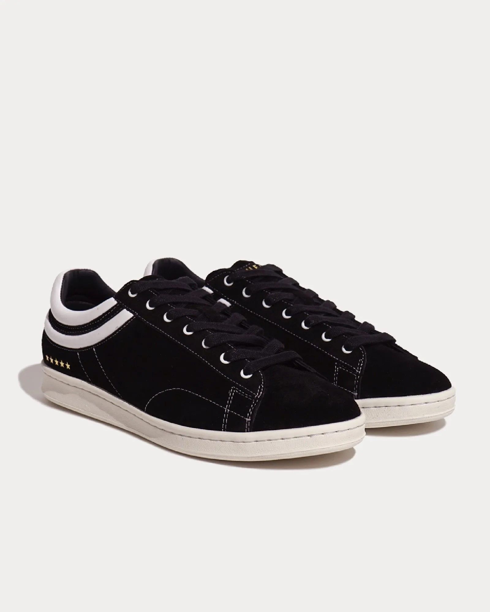 Flying Ace Suede Black / White Low Top Sneakers