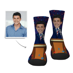 Fourth of July Gifts Custom Socks Gift For Boyfriend