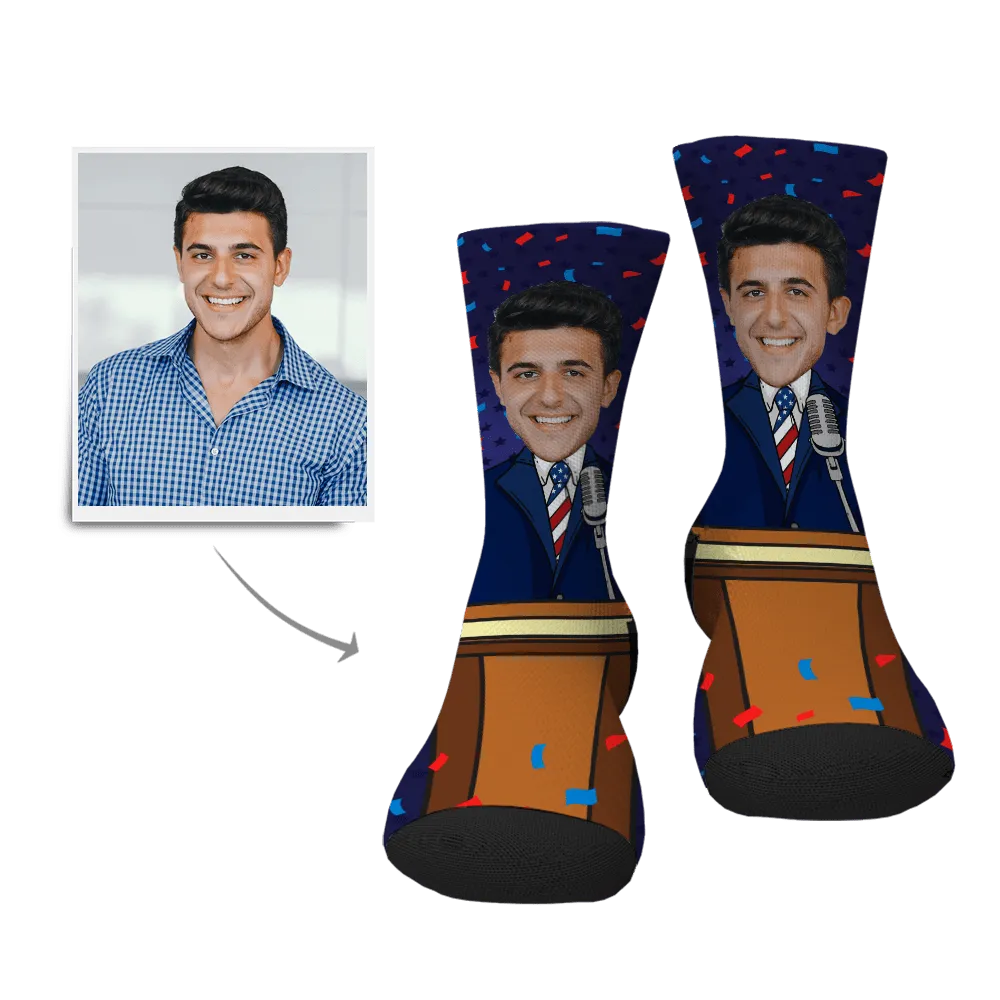 Fourth of July Gifts Custom Socks Gift For Boyfriend