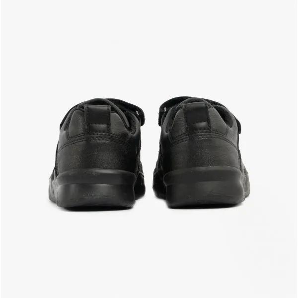 Geox J Perth Boys School Shoes Trainers Triple Black