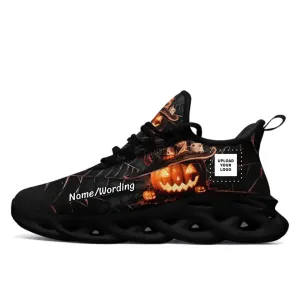 Gift Ideas,Personalized Comfortable Sneakers, Custom Slip on Shoes, Pumpkin Shoes, Halloween Gift