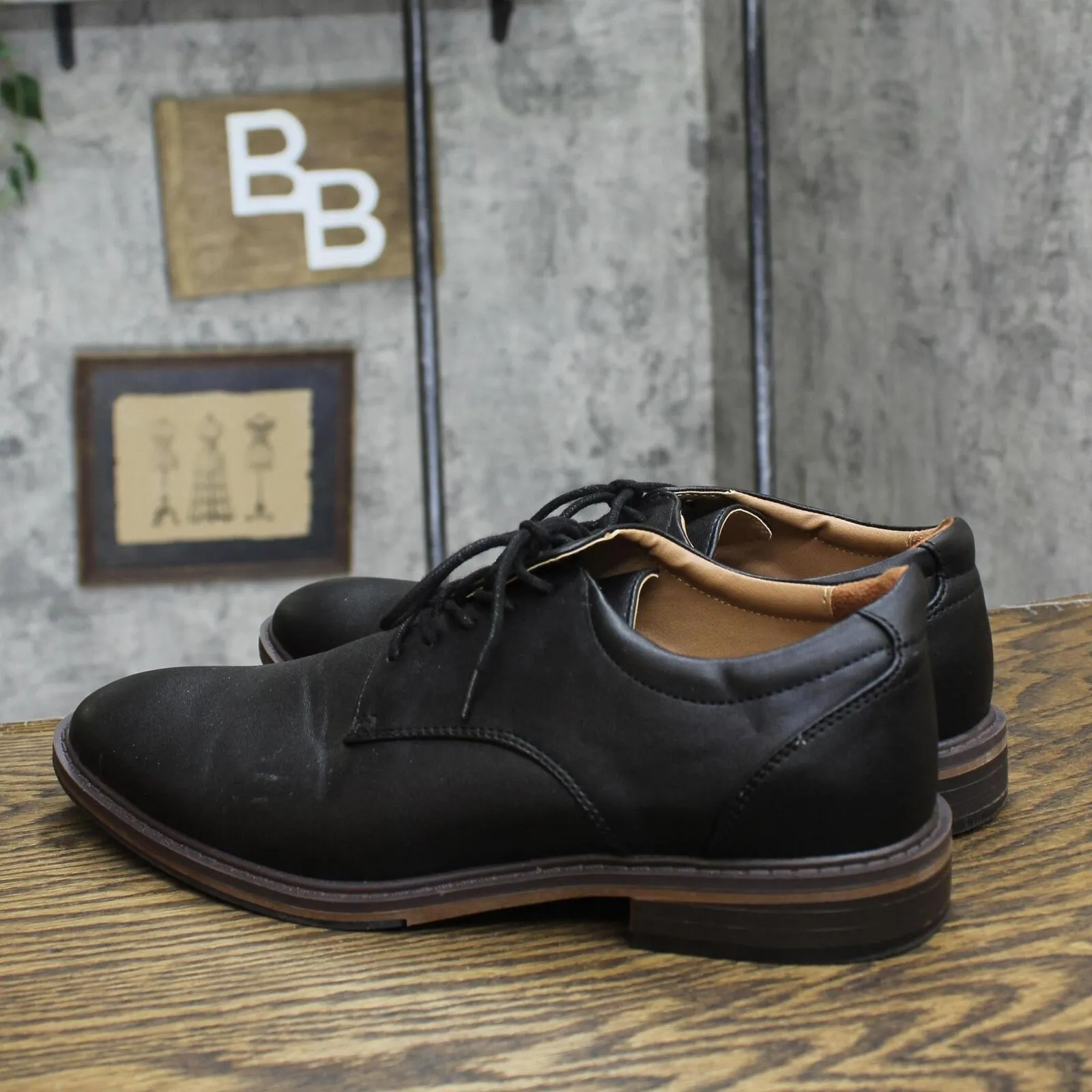 Goodfellow & Co Mens Leo Oxford Dress Shoes 86948395 Black 9.5