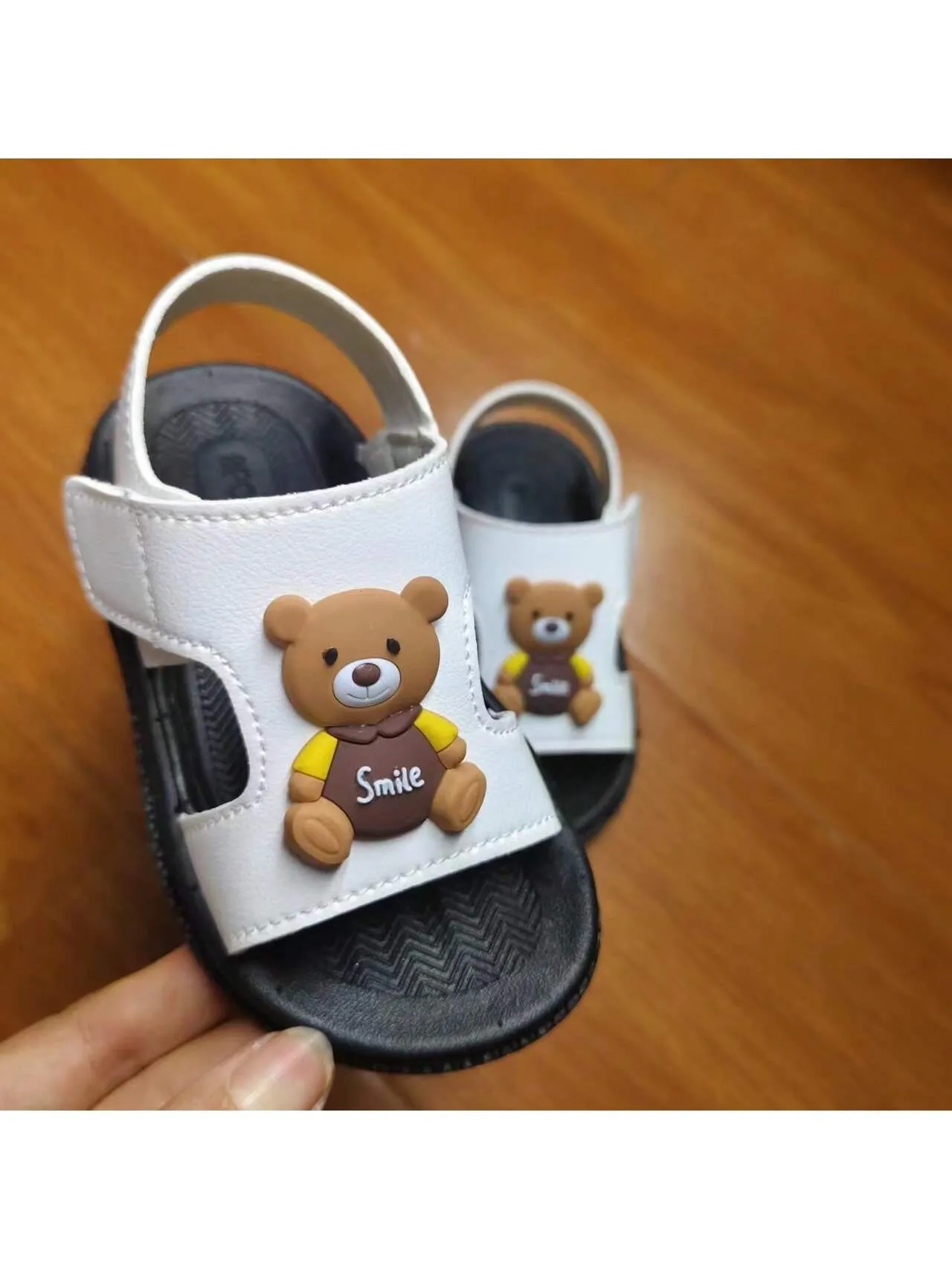 Handmade Leather Children Sandals, Summer New Korean Style Boys Toddler Sandals, Anti-Slip Soft Bottom Sandals, For Kids 1-5 Years Old