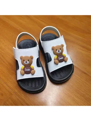 Handmade Leather Children Sandals, Summer New Korean Style Boys Toddler Sandals, Anti-Slip Soft Bottom Sandals, For Kids 1-5 Years Old