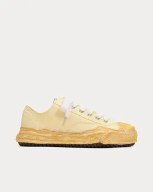 Hank OG Sole Over-Dyed Canvas White Low Top Sneakers