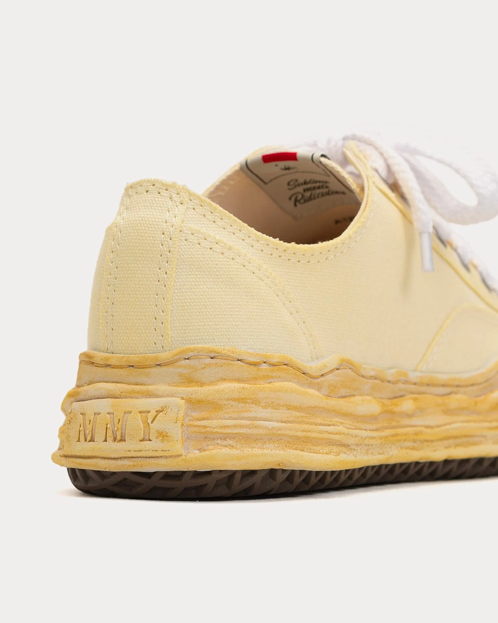 Hank OG Sole Over-Dyed Canvas White Low Top Sneakers