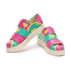 Hearts Slip on Sneakers Shoes NAC108