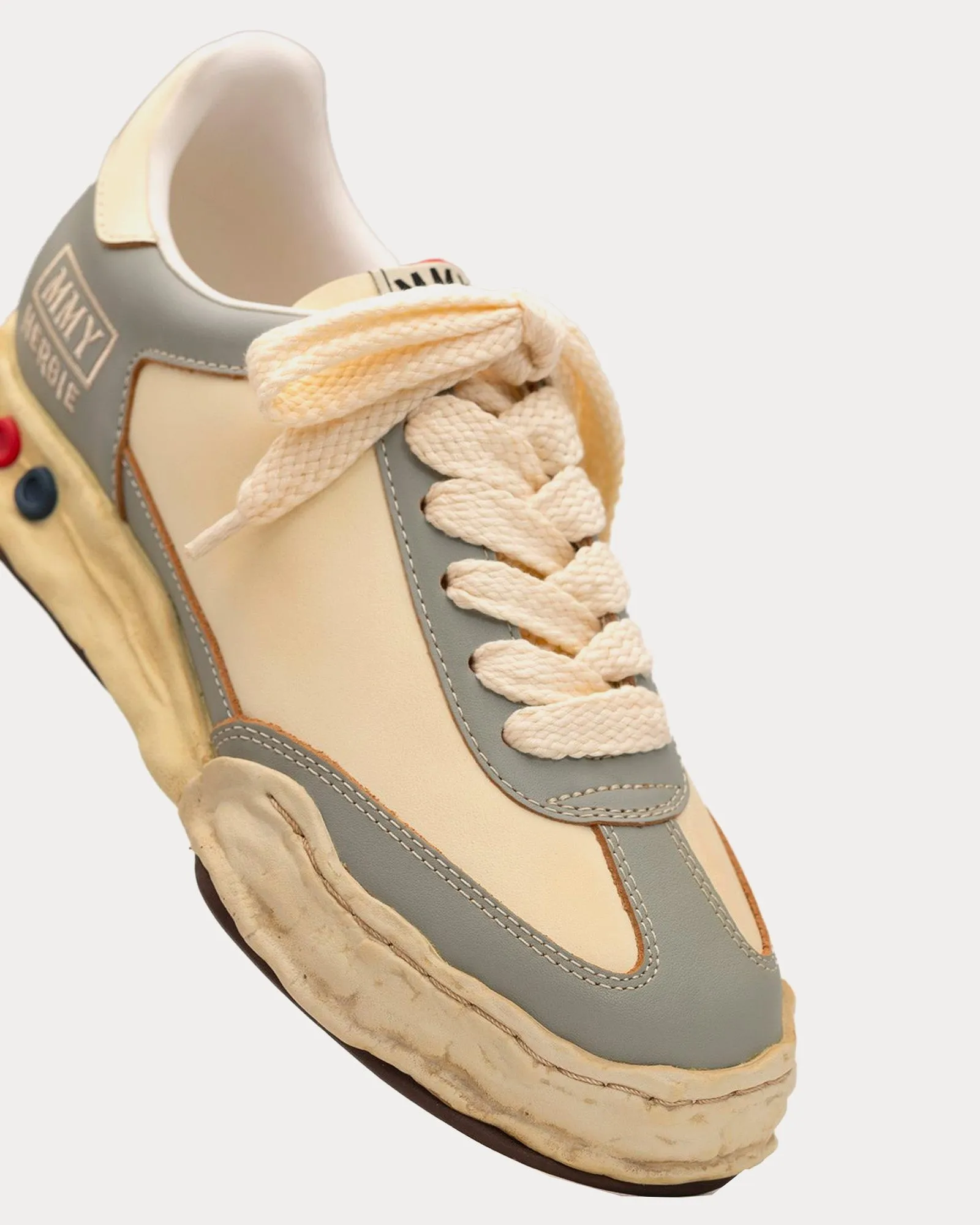 Herbie OG Sole VC Leather Grey / White Low Top Sneakers