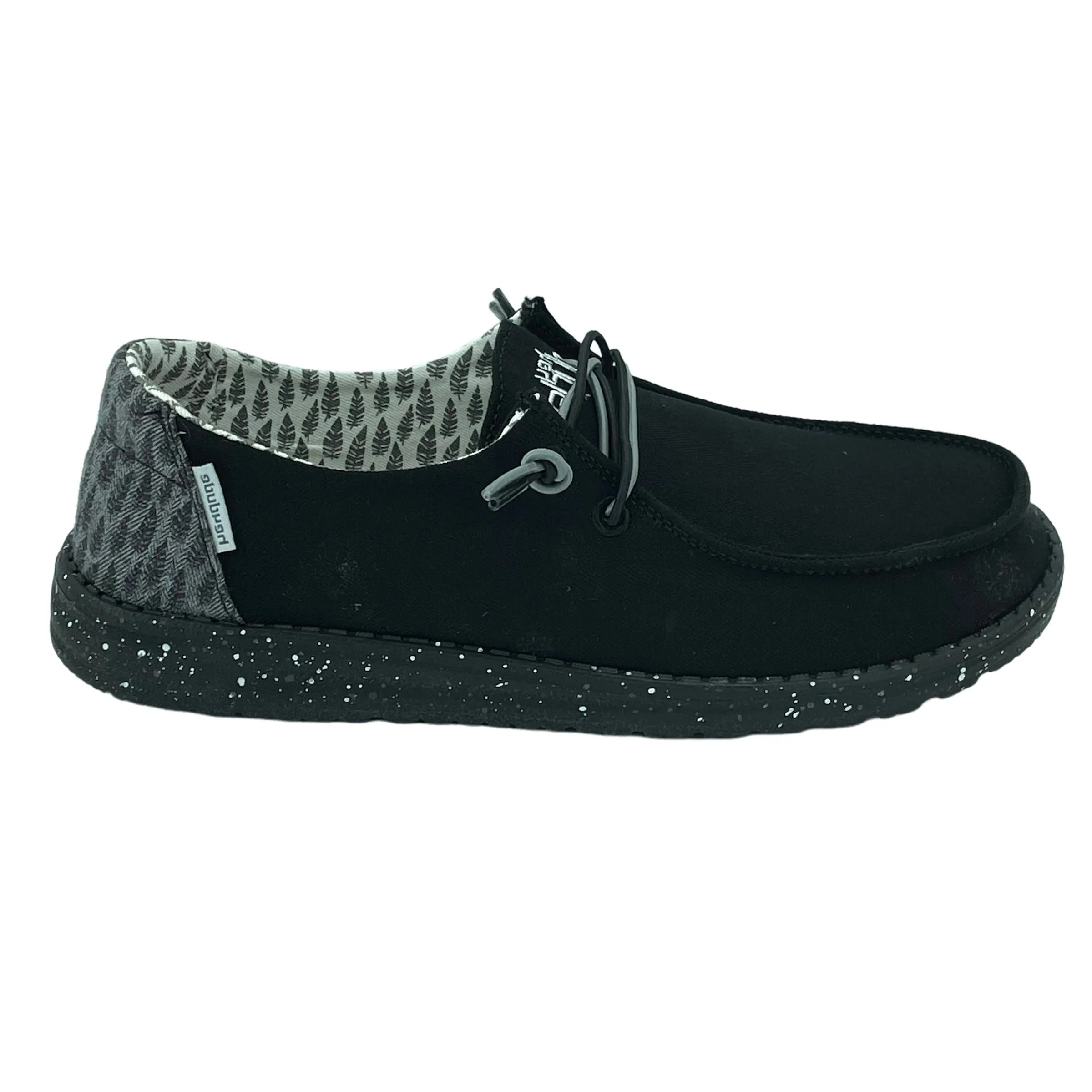 Hey Dude Women's Wendy Sox, Boho, Chambray Grey / Black / Blue Slip-on Shoes