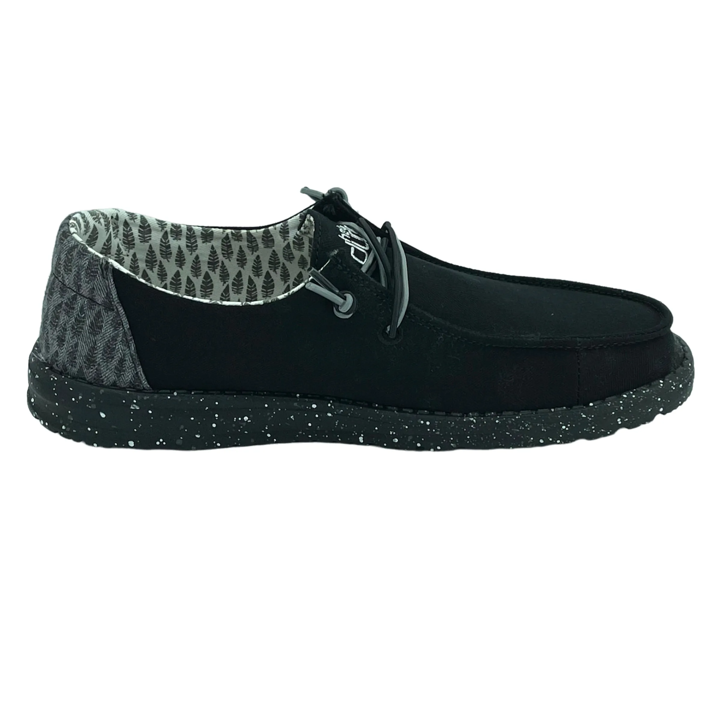 Hey Dude Women's Wendy Sox, Boho, Chambray Grey / Black / Blue Slip-on Shoes