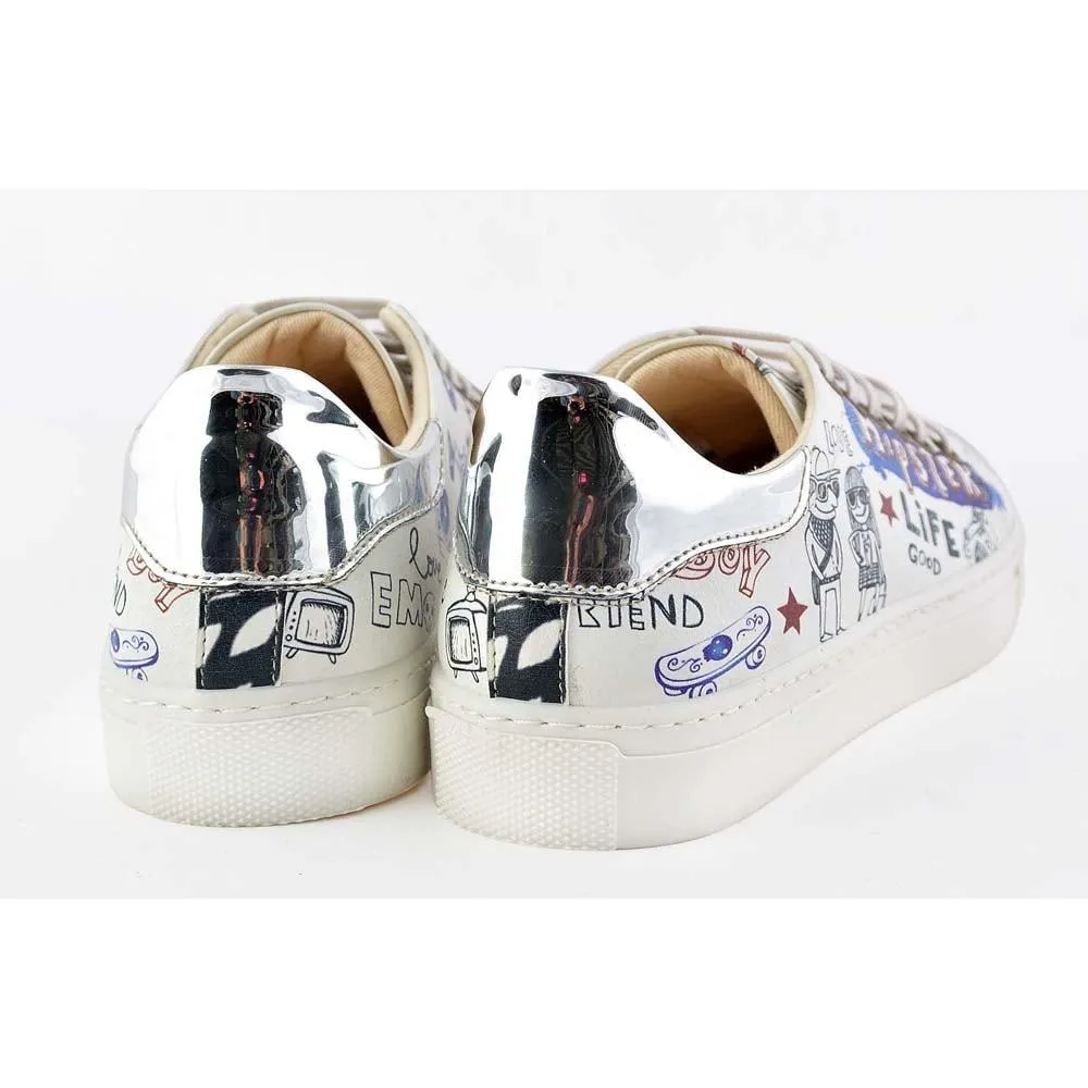 Hipster Life Slip on Sneakers Shoes GOB206