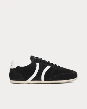 Jogger with Triomphe Signature Suede Calfskin Black / Optic White Low Top Sneakers