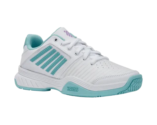 K-Swiss Women's Court Express White Angel Blue Sheer Lilac Shoes
