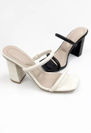 Kelly Strappy Heel-Beige Croc
