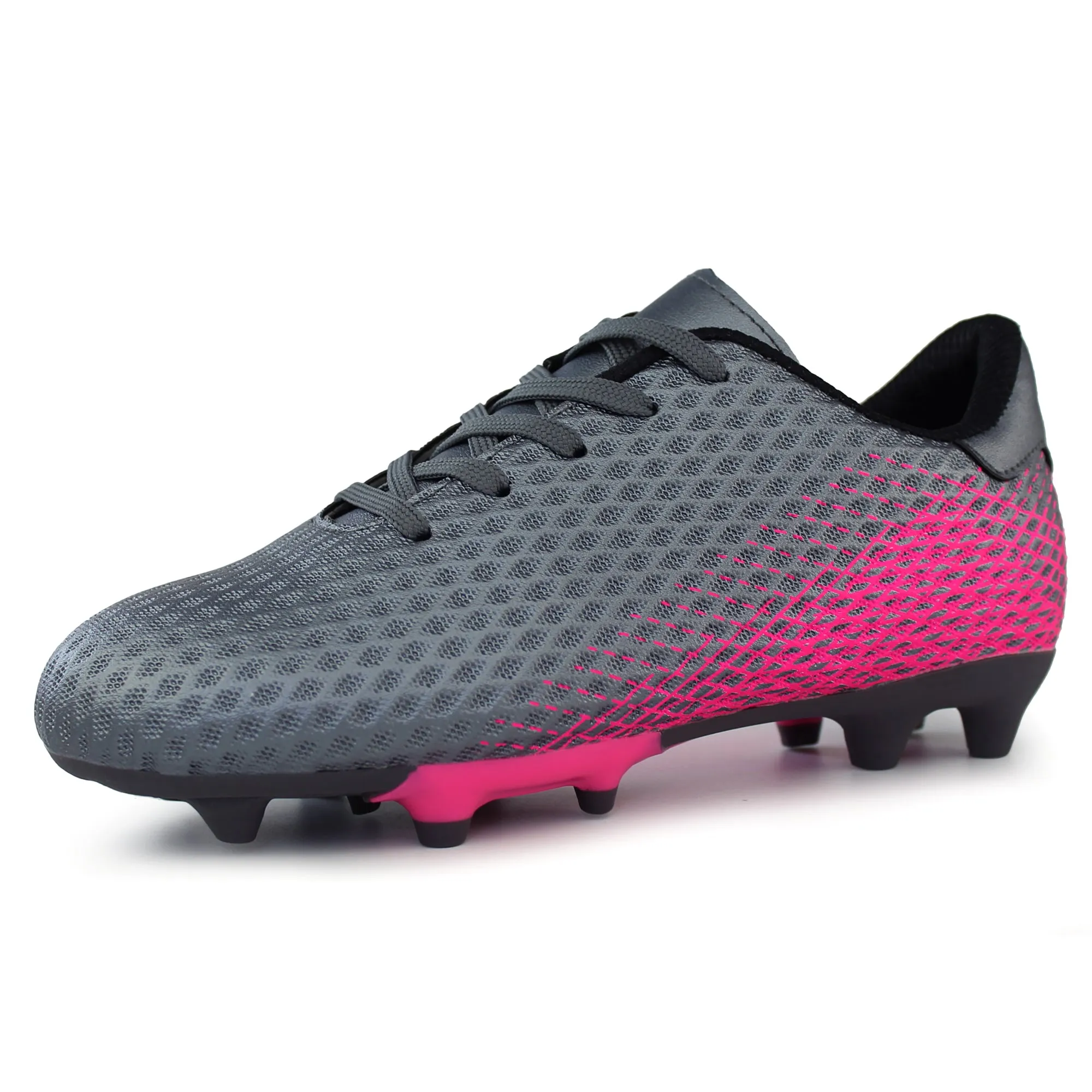 Kids Athletic Outdoor/Indoor Comfortable Soccer Cleats Shoes(Toddler/Little Kid/Big Kid)