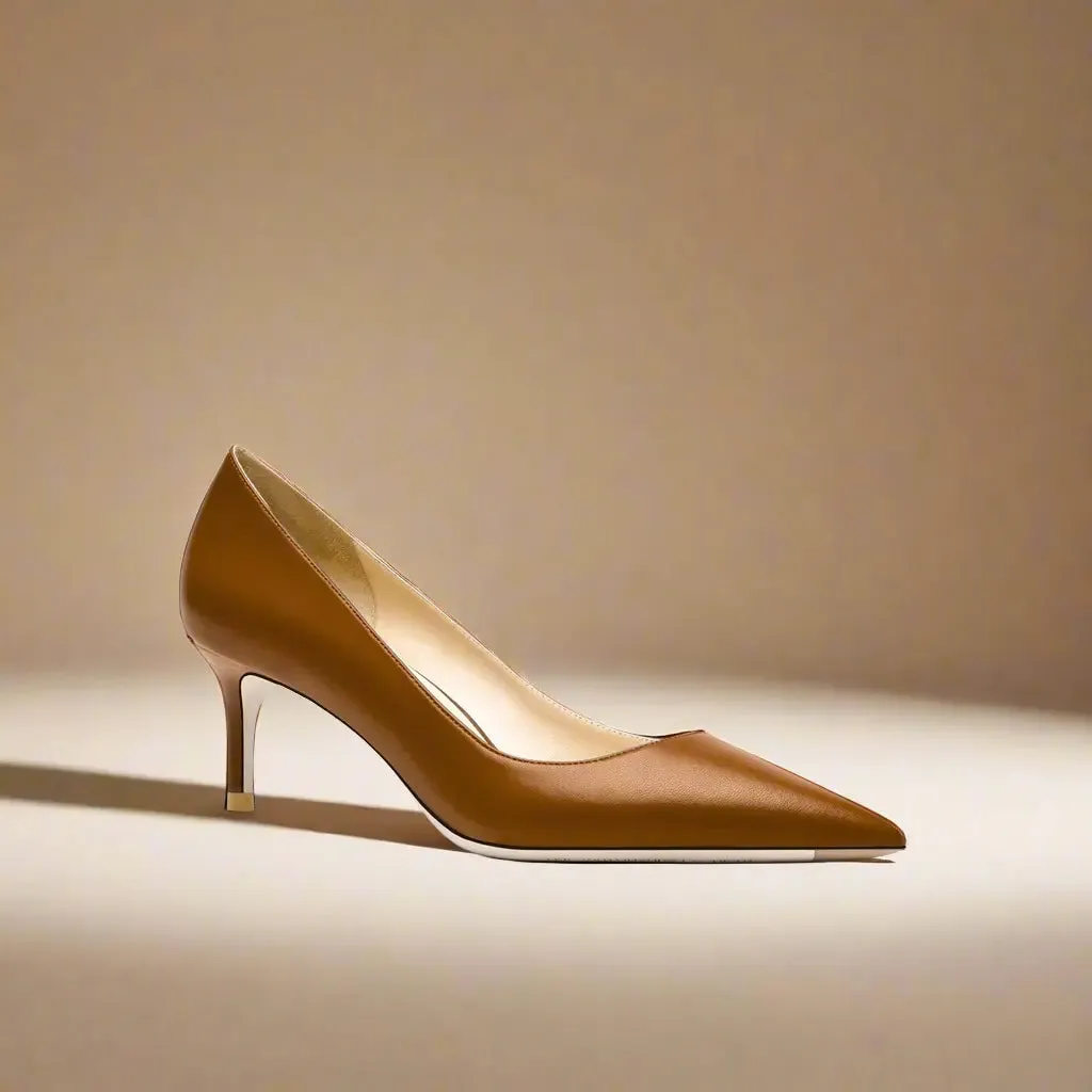 Lady Victoria Brown Kitten Heels