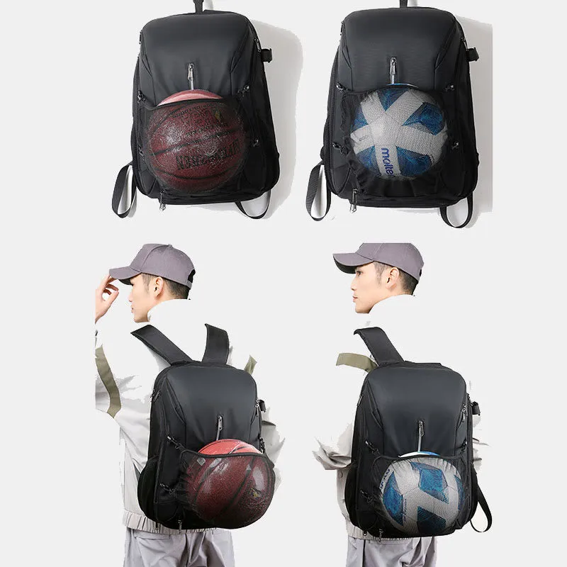 Large Capacity Functional Sports Backpack for Tennis Basketball Soccer Baseball