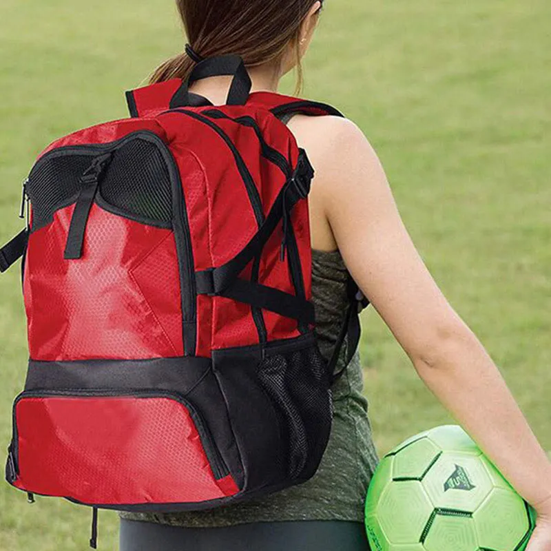 Lightweight Multi-Pocket Team Sports Backpack Soccer Bag Backpack Bag