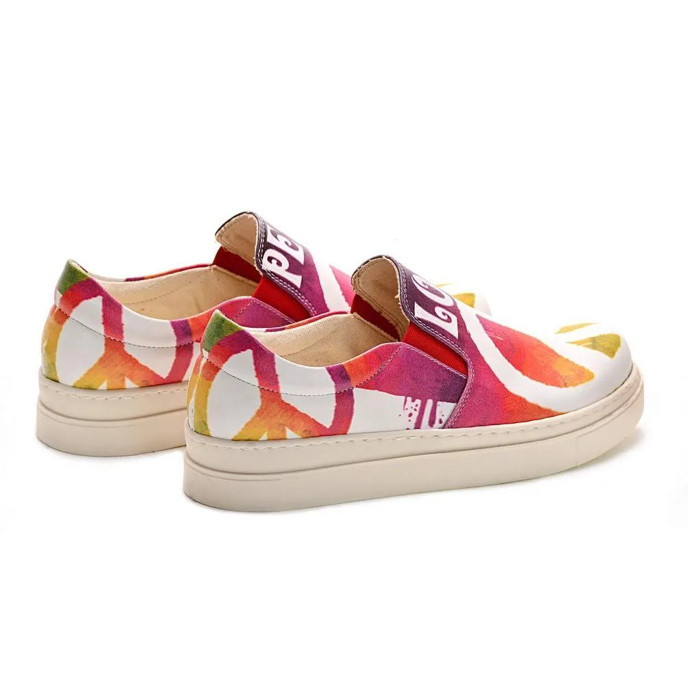 Love Peace Slip on Sneakers Shoes NVN105