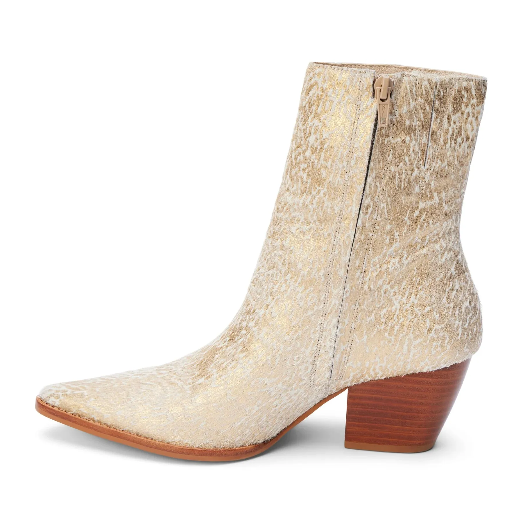 Matisse Footwear Caty Booties in Gold Splatter