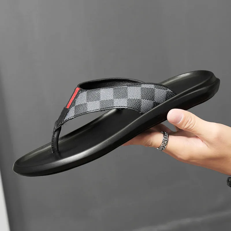 Men's Leather Lightweight Slippers (In Stock)