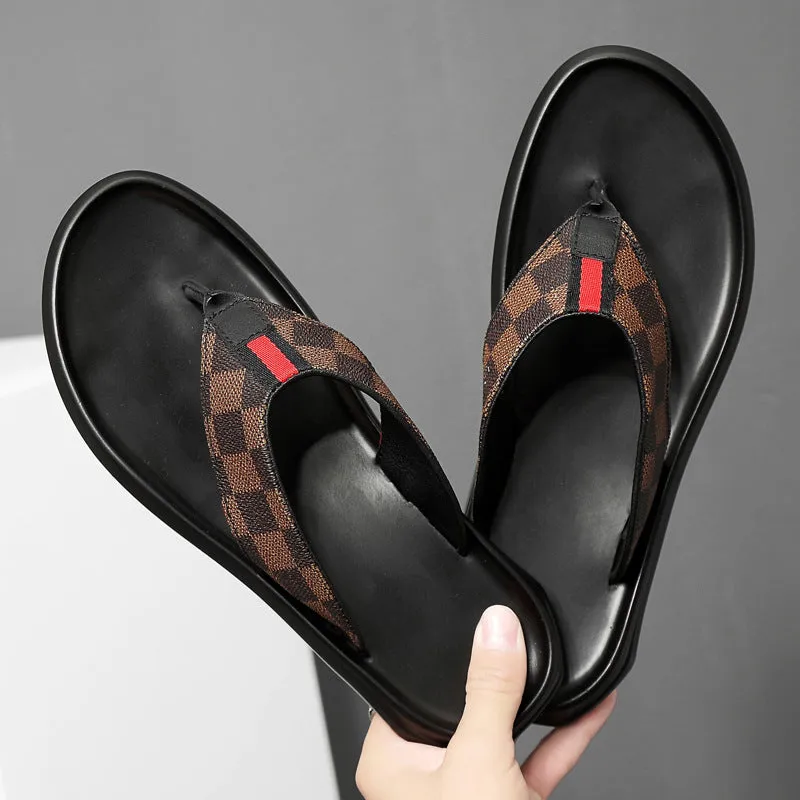 Men's Leather Lightweight Slippers (In Stock)