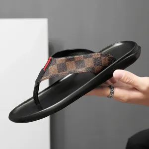 Men's Leather Lightweight Slippers (In Stock)