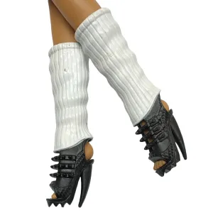 Monster High Ghoul Sports Clawdeen Wolf Doll Replacement Black Soccer Cleats Shoes