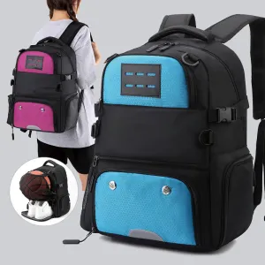 Multi-Pocket Waterproof Sports Bag Basketball Soccer Backpack