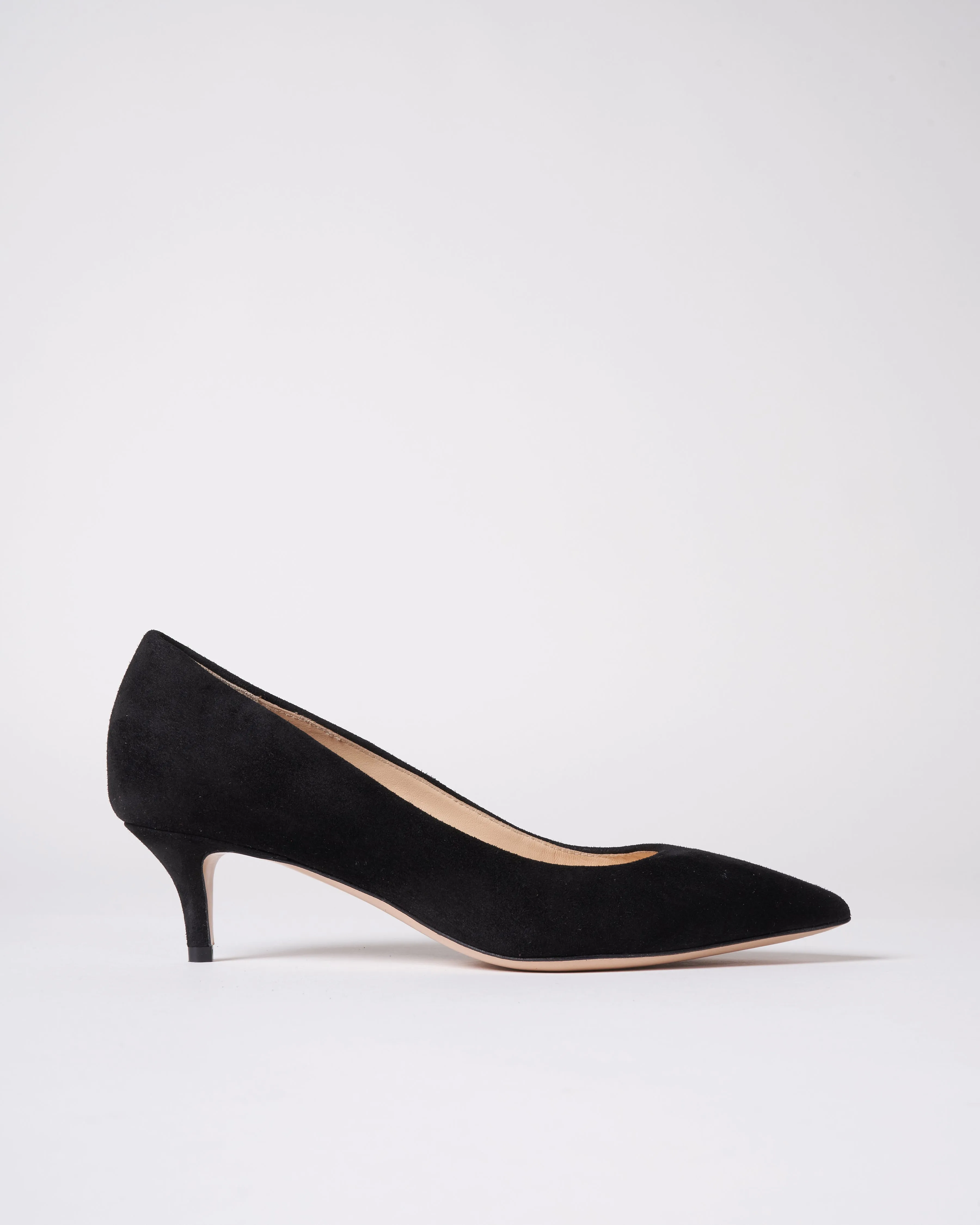 must have suede kitten heel - black