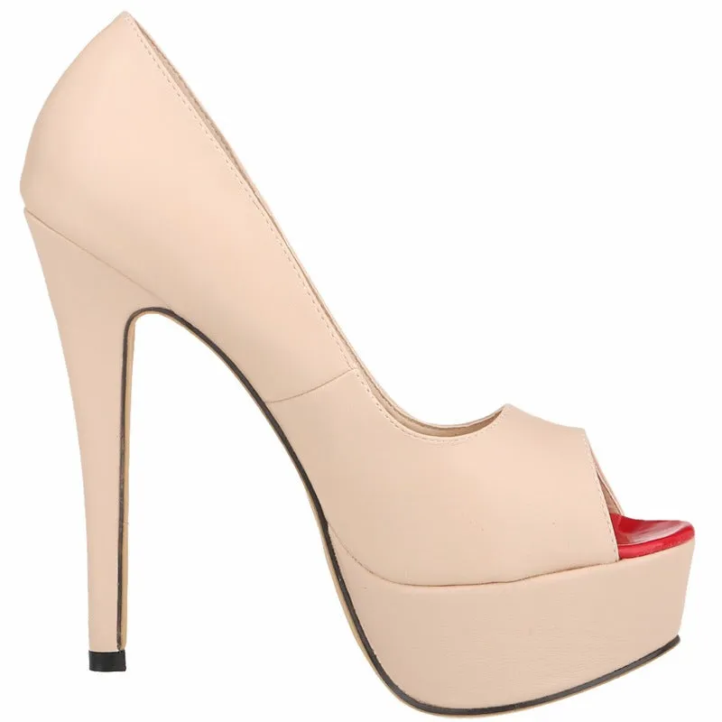 New Nude British Inspired Fashion Wedding Shoes