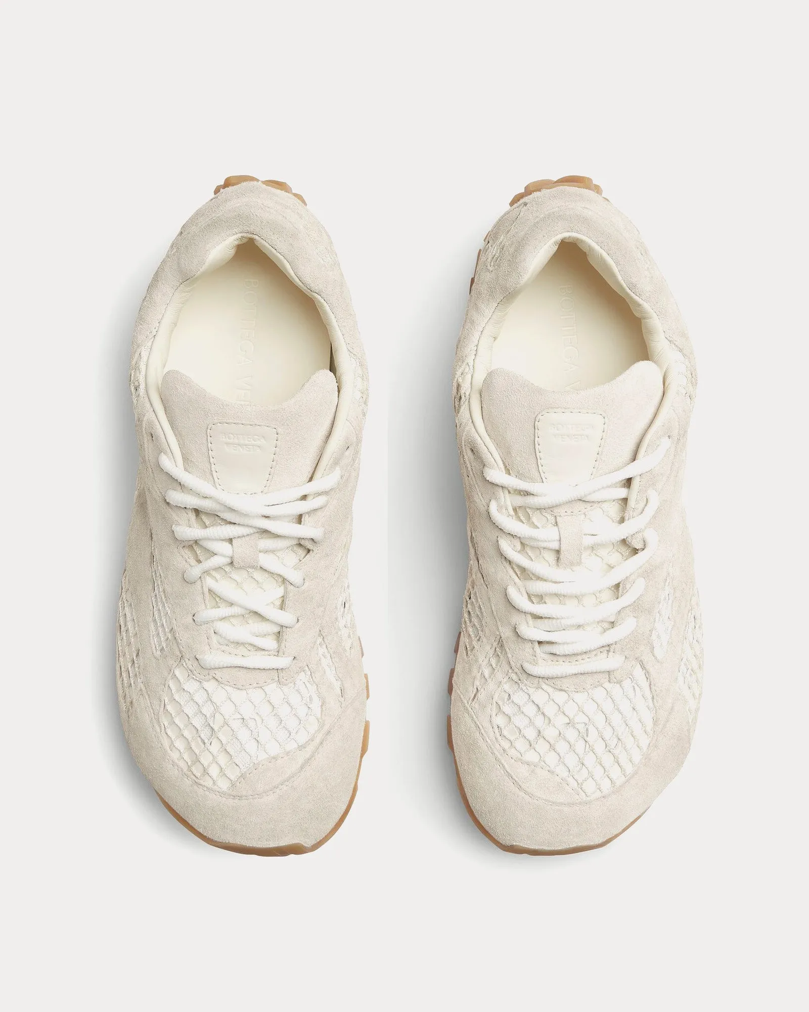 Orbit Suede & Mesh Sea Salt Low Top Sneakers