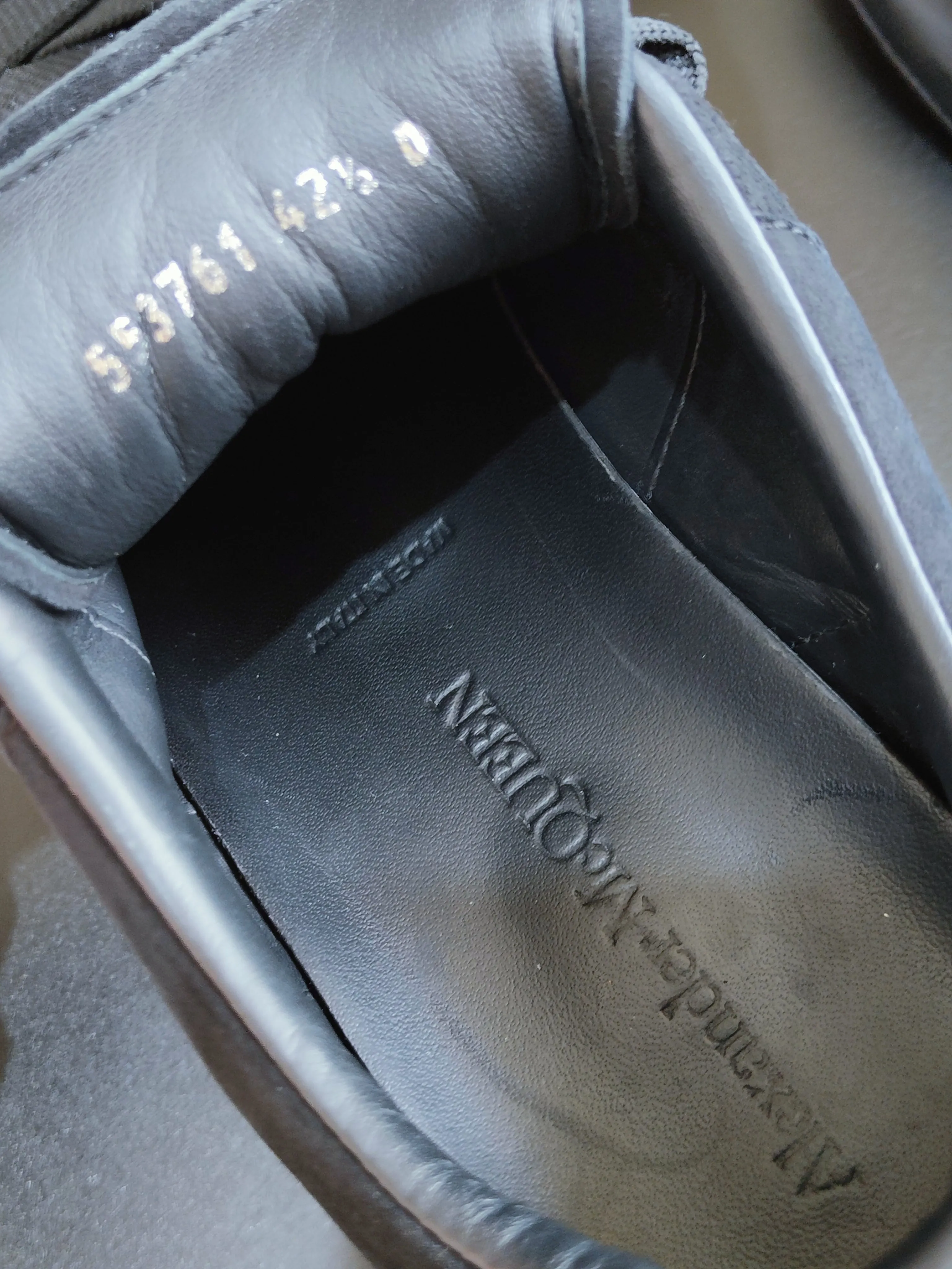 Oversized Sneakers in All Black Suede UK 8.5 / EU 42.5