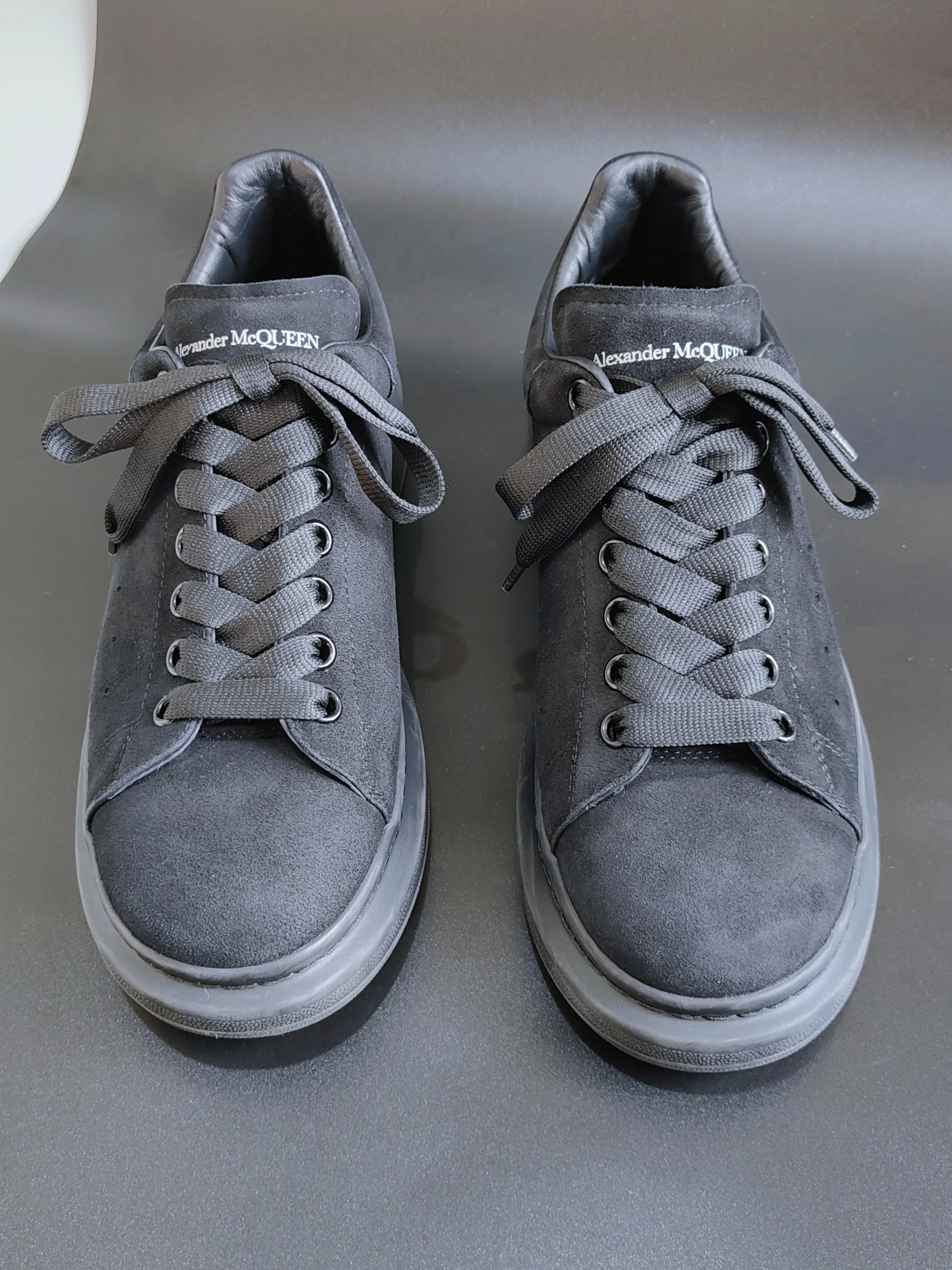 Oversized Sneakers in All Black Suede UK 8.5 / EU 42.5