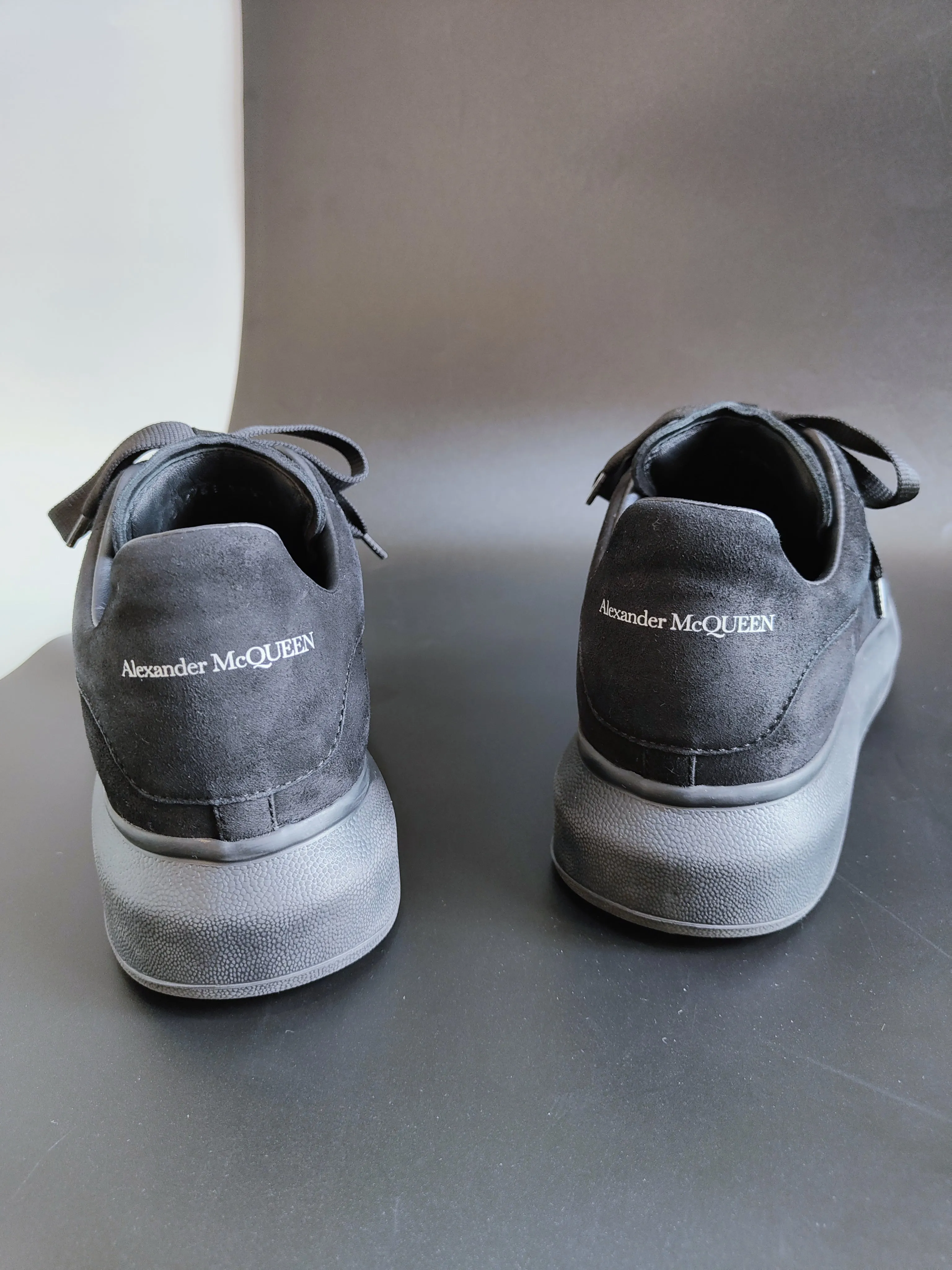 Oversized Sneakers in All Black Suede UK 8.5 / EU 42.5