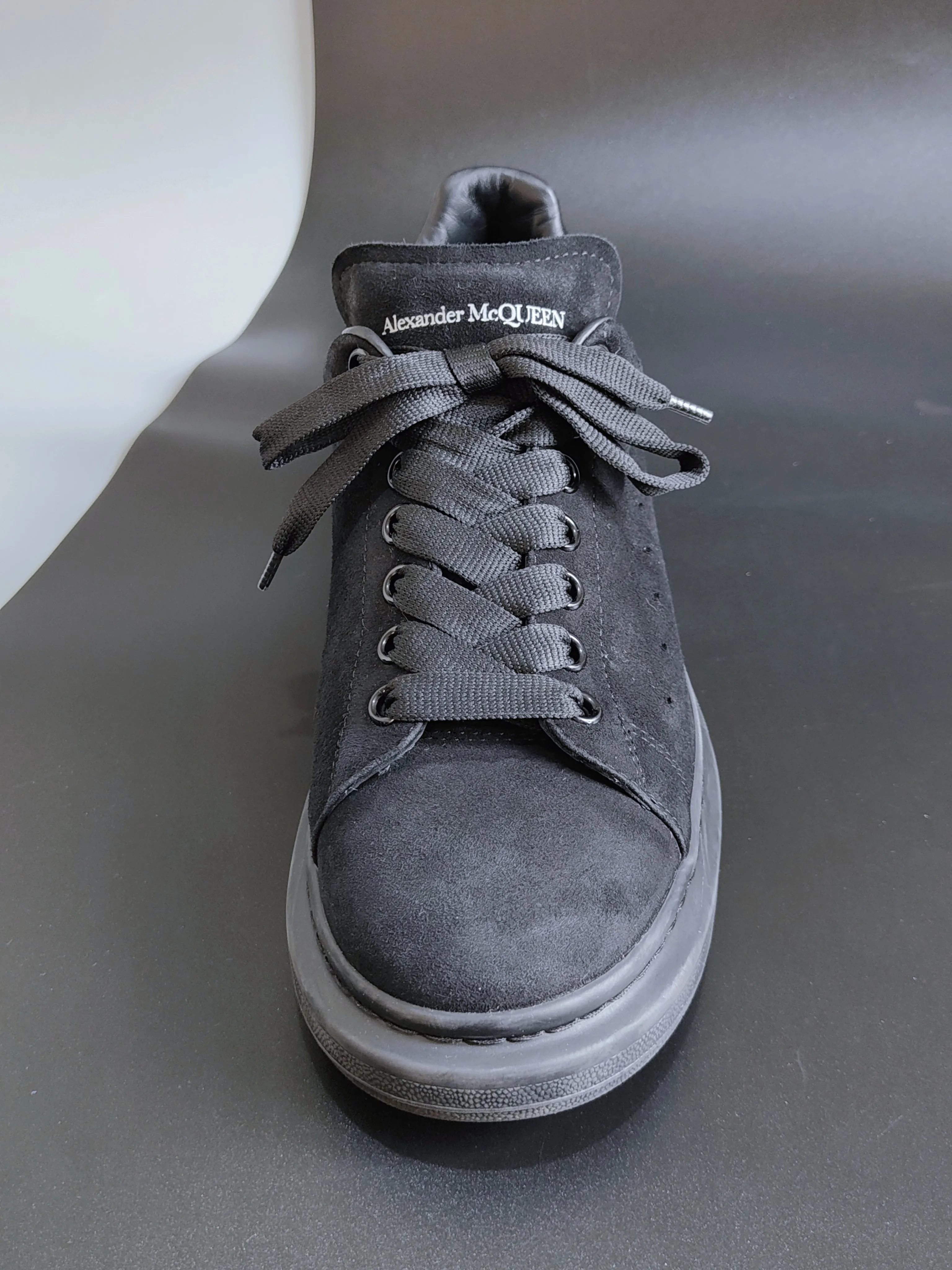 Oversized Sneakers in All Black Suede UK 8.5 / EU 42.5