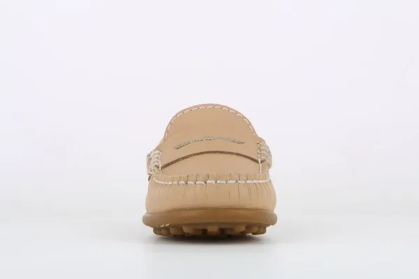 Pablosky Kids Beige Leather Boys Driver Shoe - 125230