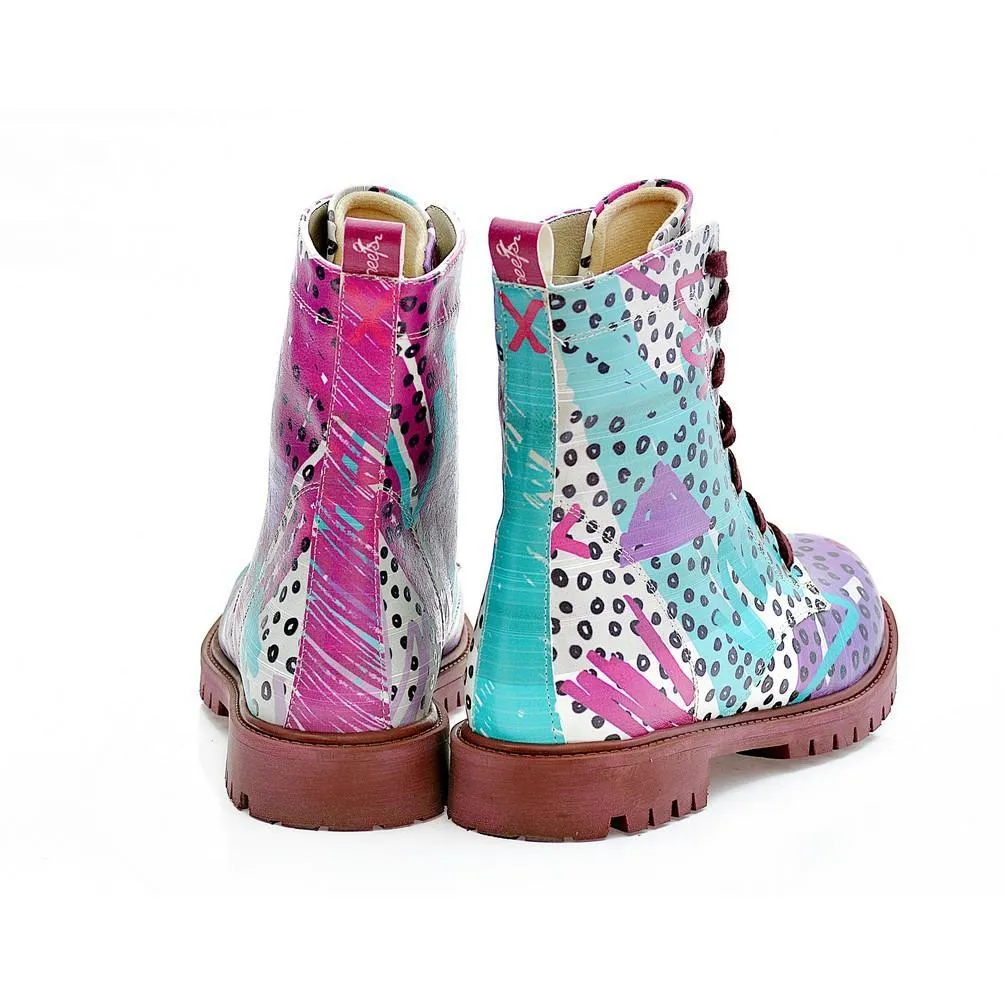 Pattern Long Boots NTM1002