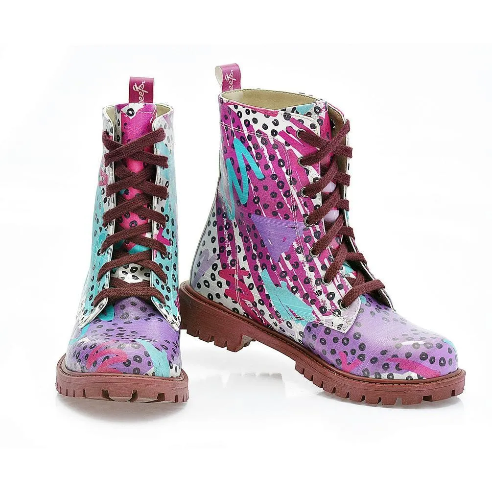 Pattern Long Boots NTM1002