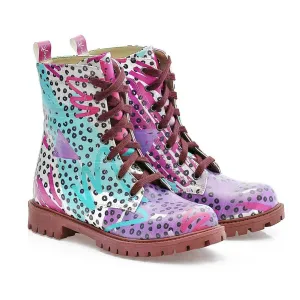 Pattern Long Boots NTM1002