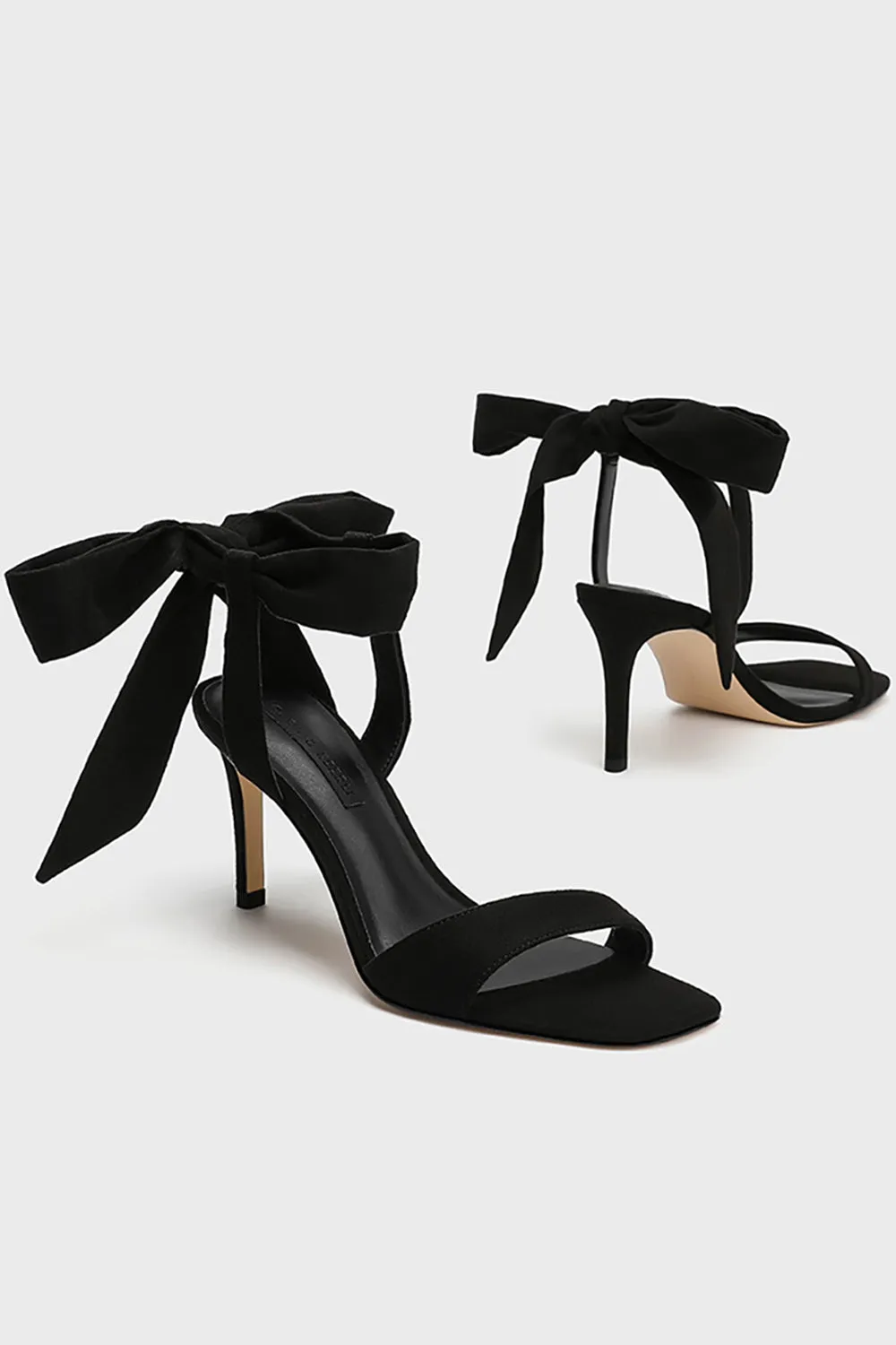 Pink Elegant Ankle Lace up High Heel Suede Slim Sandals